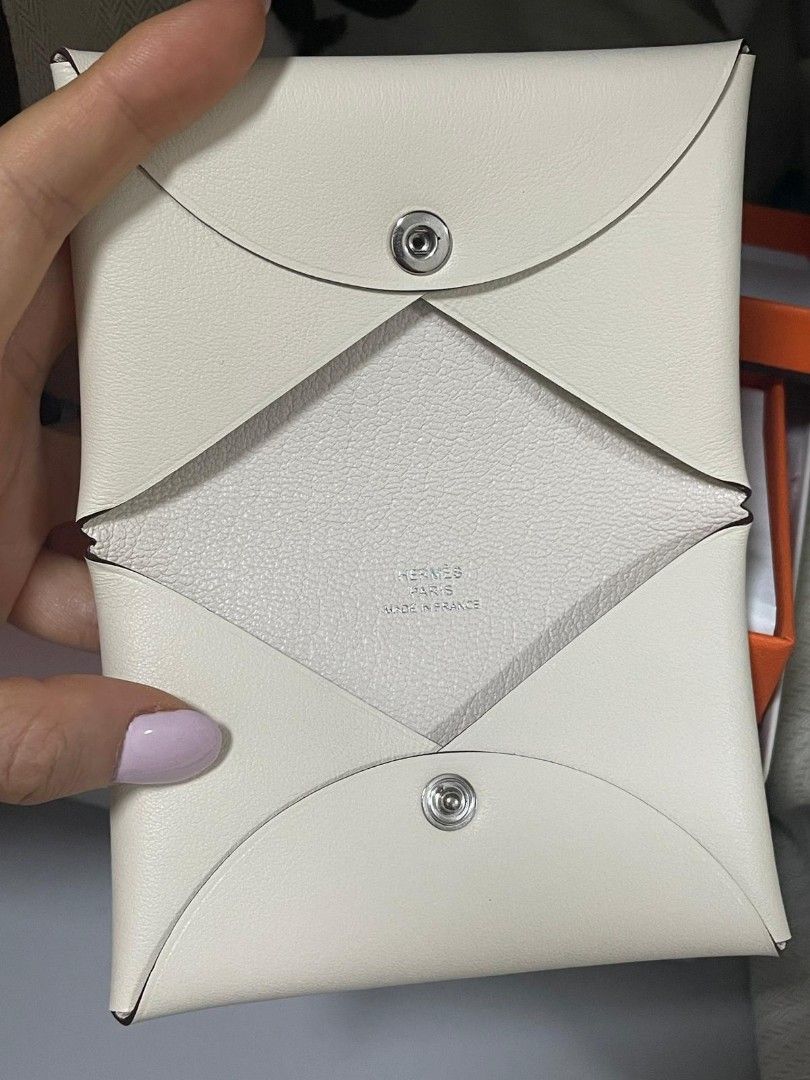 Hermes Aviatrice Calvi Card Holder In Nata, Limited Edition