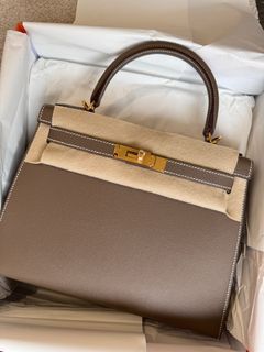 2023 BRAND NEW - Hermès Mini Kelly Etoupe Gold Hardware, Luxury, Bags &  Wallets on Carousell