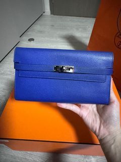 New blue Celeste swift kelly pochette Phw #kellypochette #blueceleste  #hermesauthentic #hermeslover #hermescollector #hermescroco…