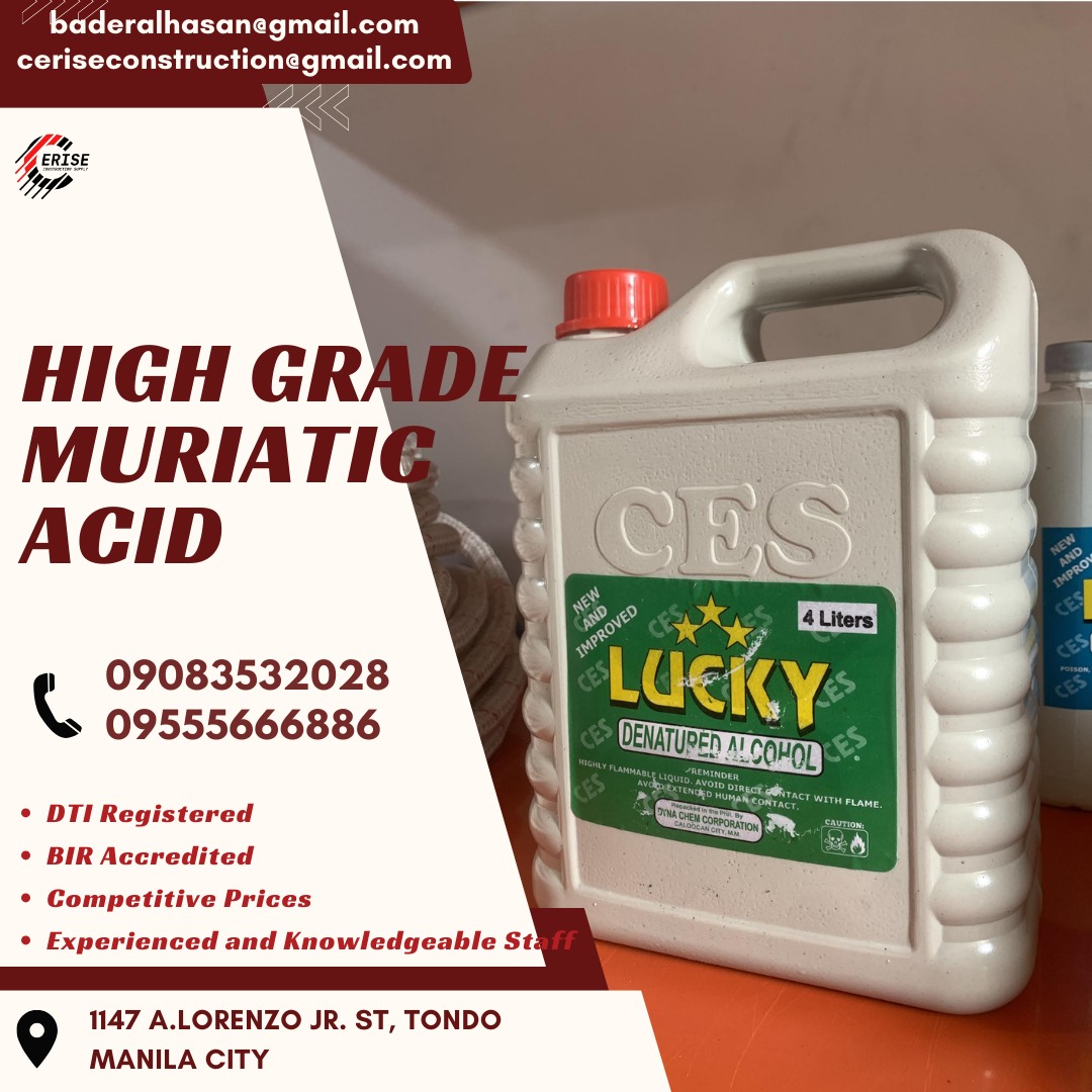 HIGH GRADE MURIATIC ACID MURIATIC ACID ACID MURIATIC MURIATIC