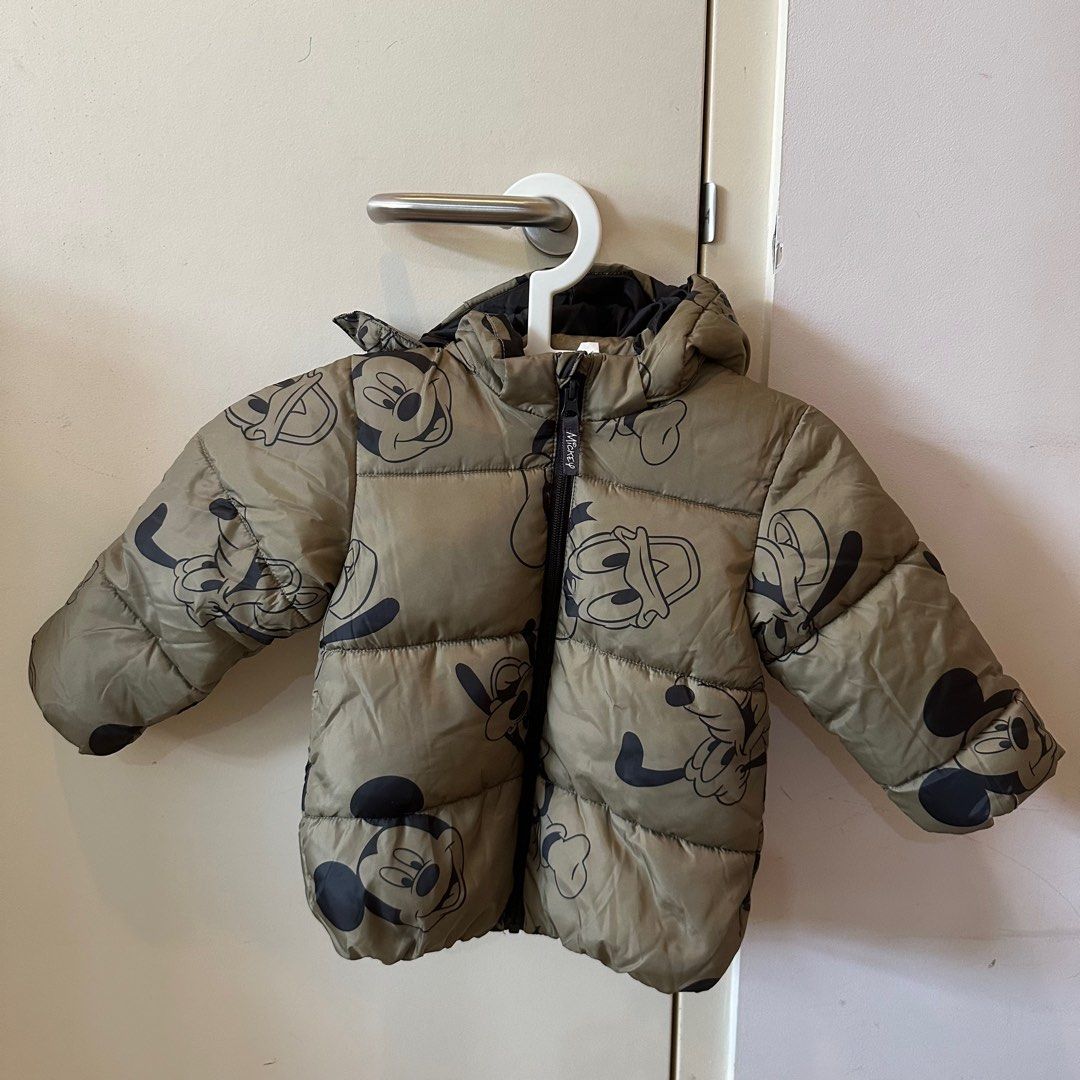 H M Kids Winter Jacket with Mickey Design Size UK3 4 years old