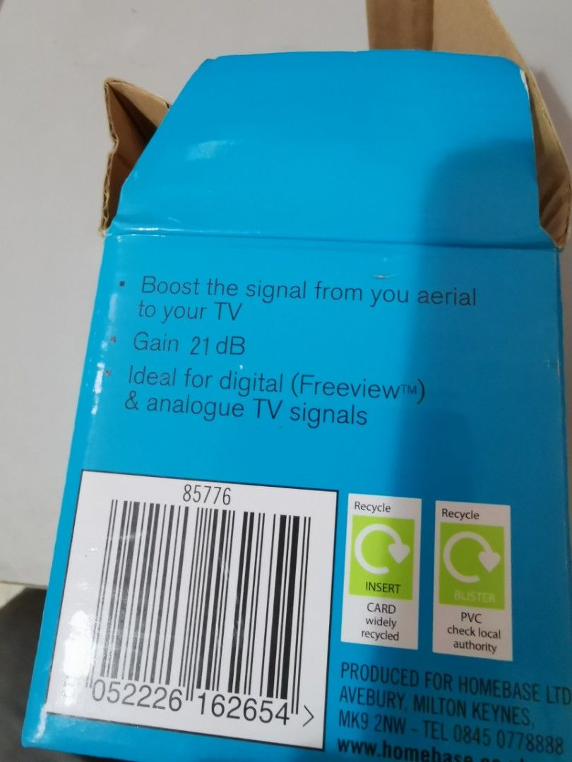 Homebase Tv Signal Booster for Digital & Analog Unknow/Untest, TV & Home Appliances, TV