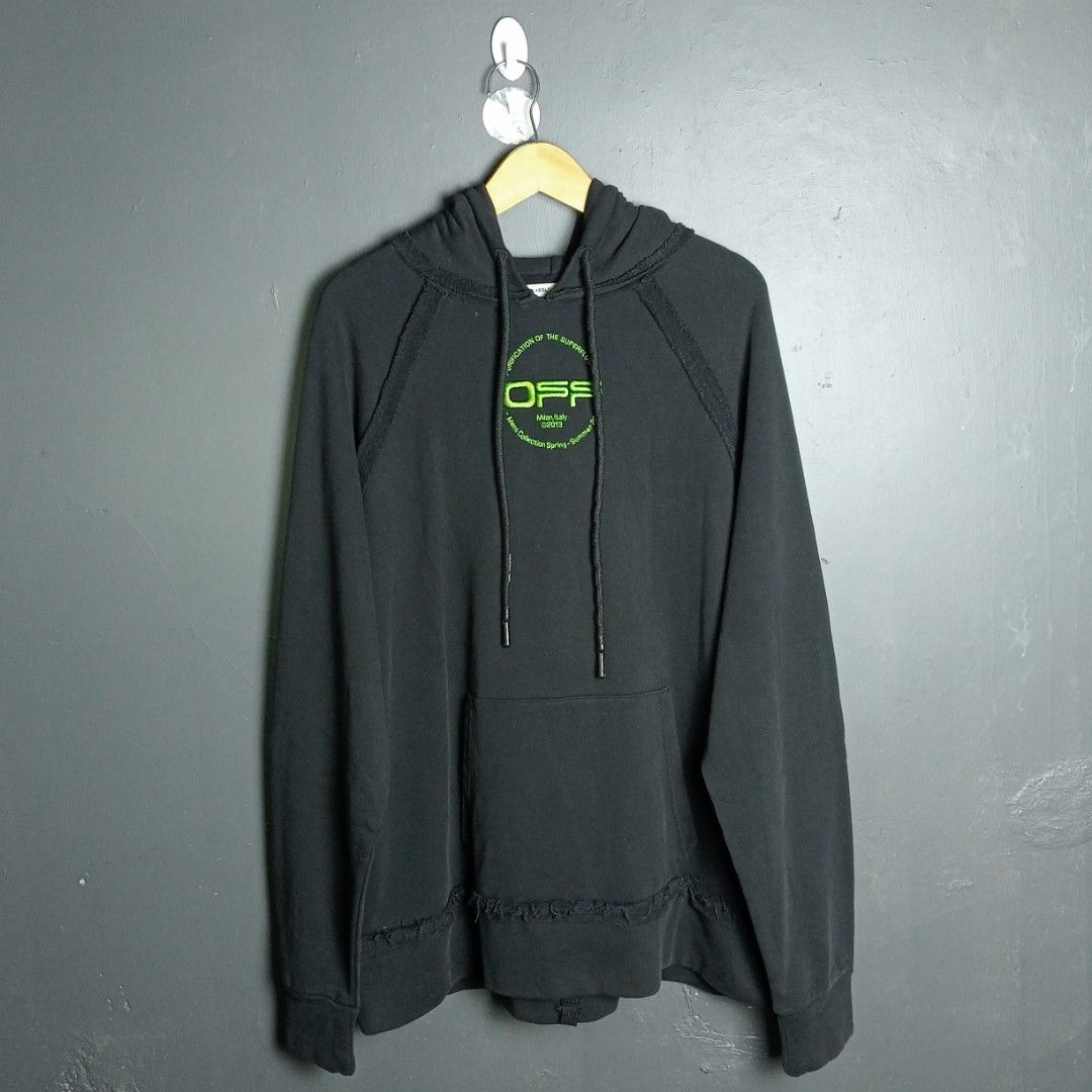 Off white hand logo hoodie deals