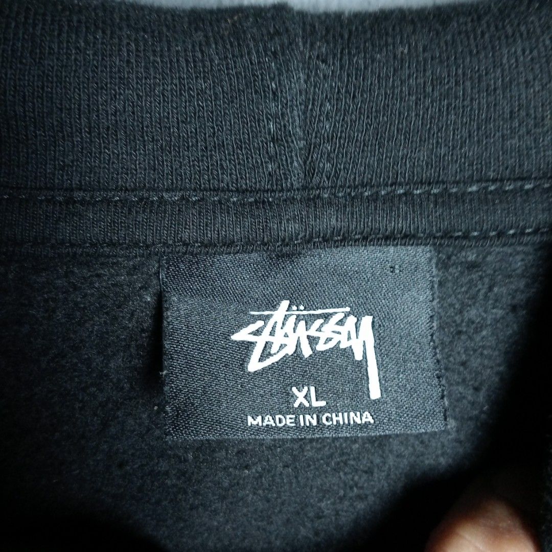 Stussy oval clearance applique hoodie