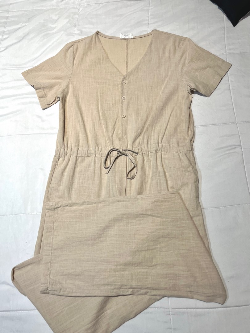 SEQUIN JUMPSUIT IN NUDE main image 1
