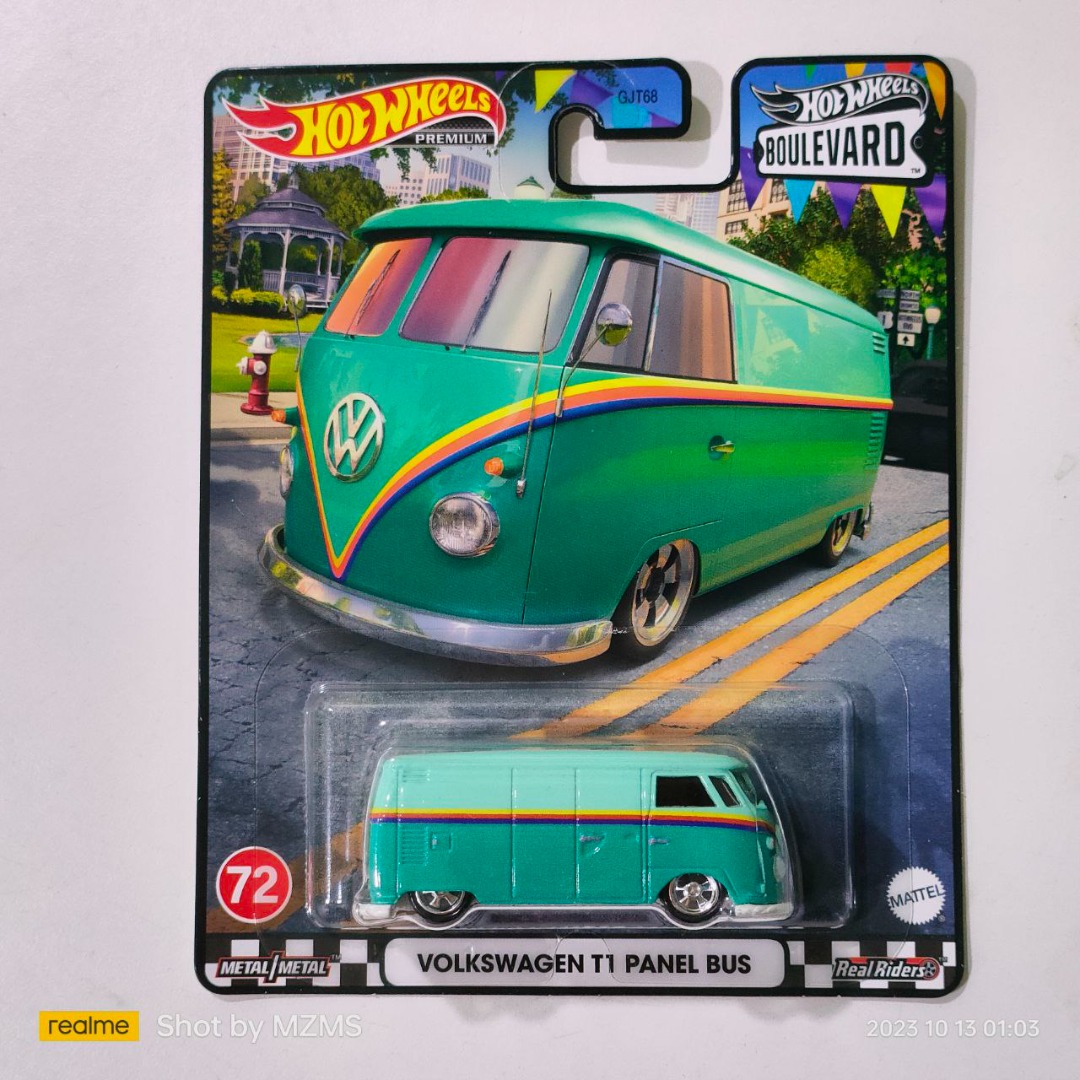 HW Car Culture Boulevard VW T1 Panel Bus Hobbies Toys Toys