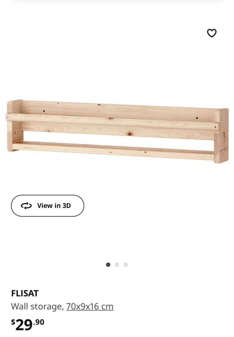 Ikea Flisat wall shelf, Furniture & Home Living, Furniture, Shelves