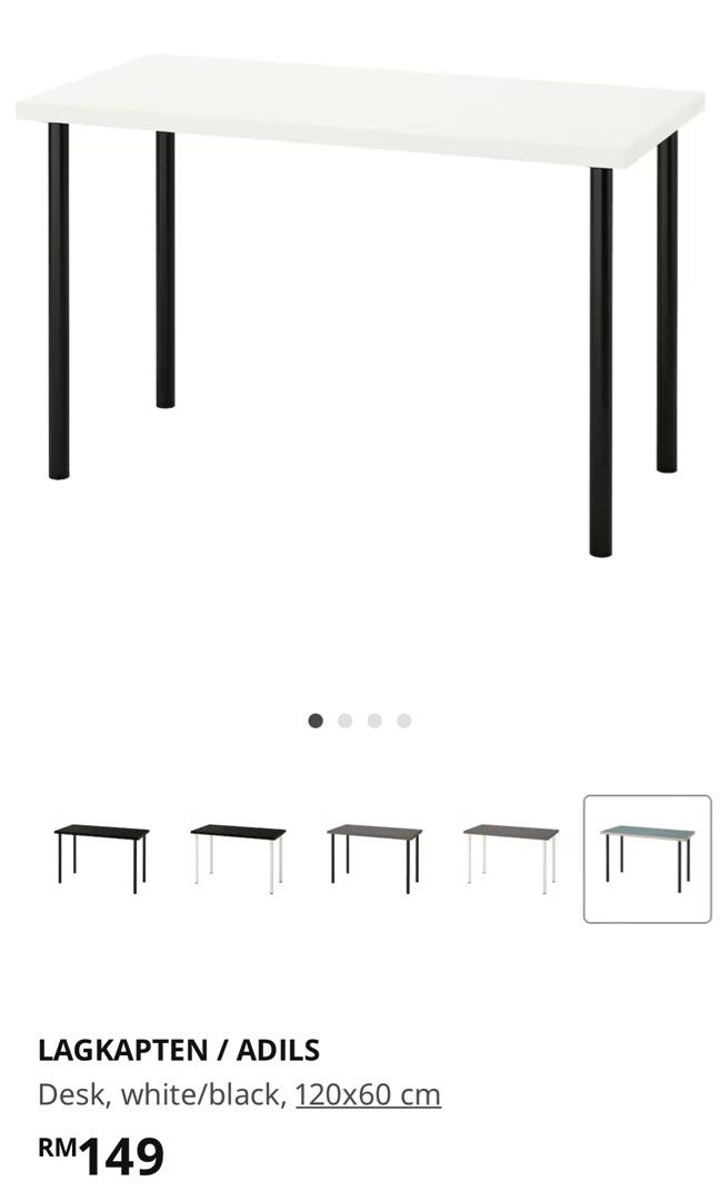 Ikea Lagkapten Table, Furniture & Home Living, Furniture, Tables & Sets