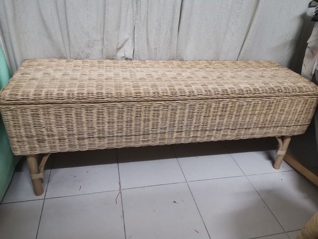 Ikea outlet wicker bench