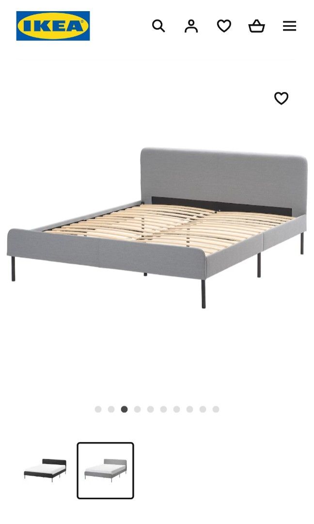 IKEA slattum queen size bed Furniture Home Living Furniture