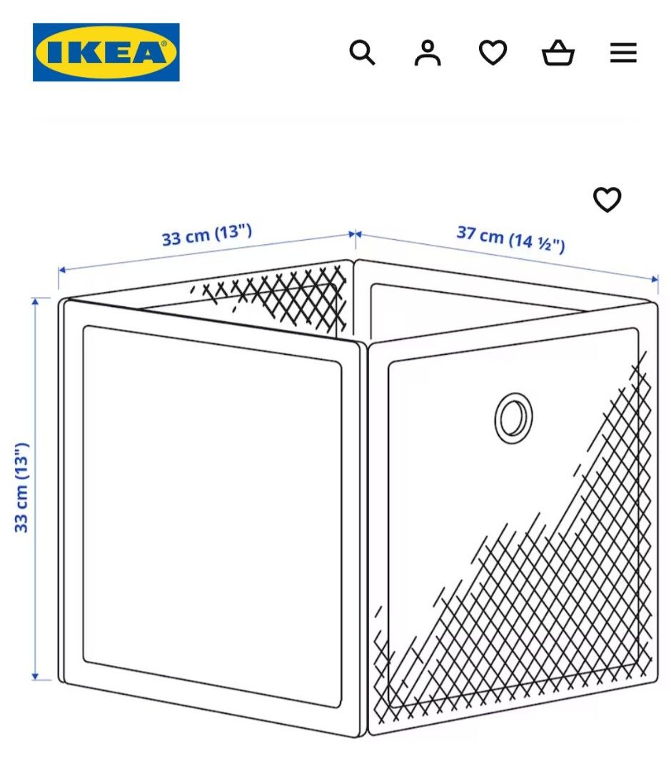 Ikea storage box furniture home living home improvement