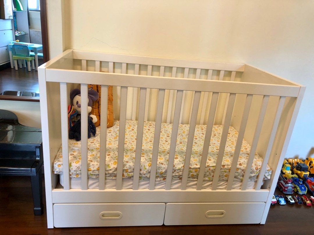 Baby Cot Ikea Stuva Cot with drawers white Babies Kids Baby