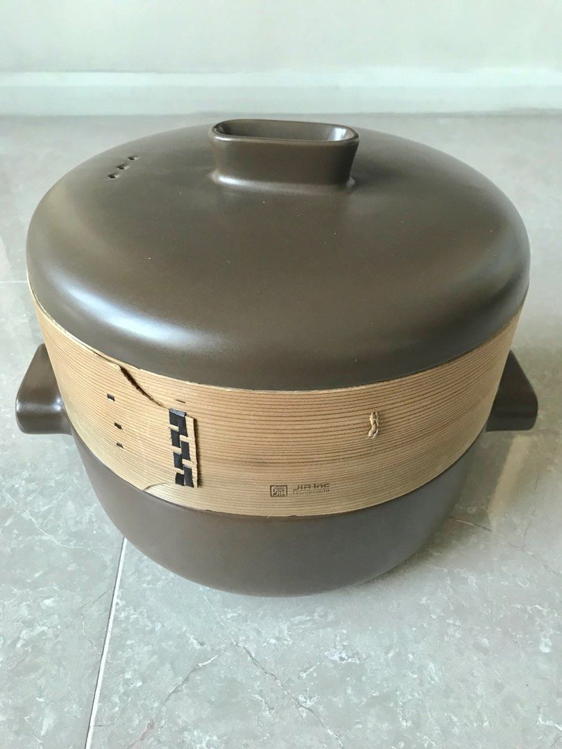 JIA 品家— 耐火土燉鍋蒸鍋蒸蘢（經典版28cm), 家庭電器, 廚房電器, 鍋