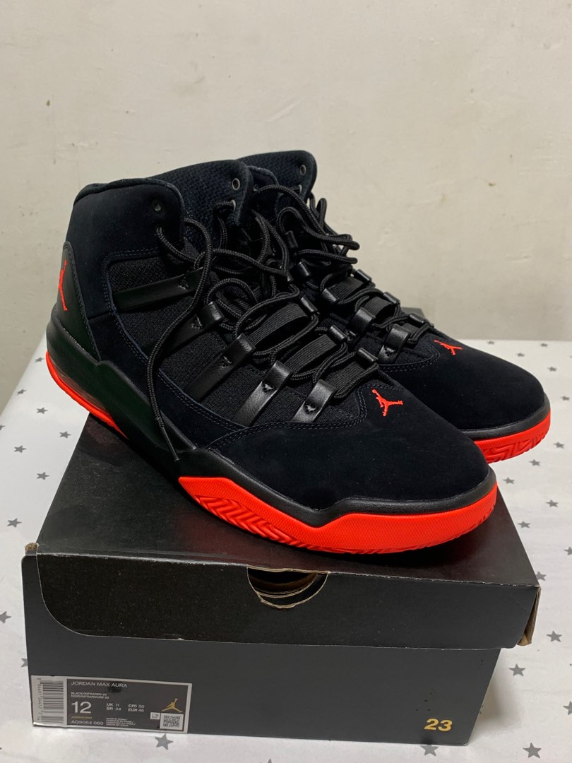 Jordan Max Aura Black Infrared Men s Fashion Footwear Sneakers
