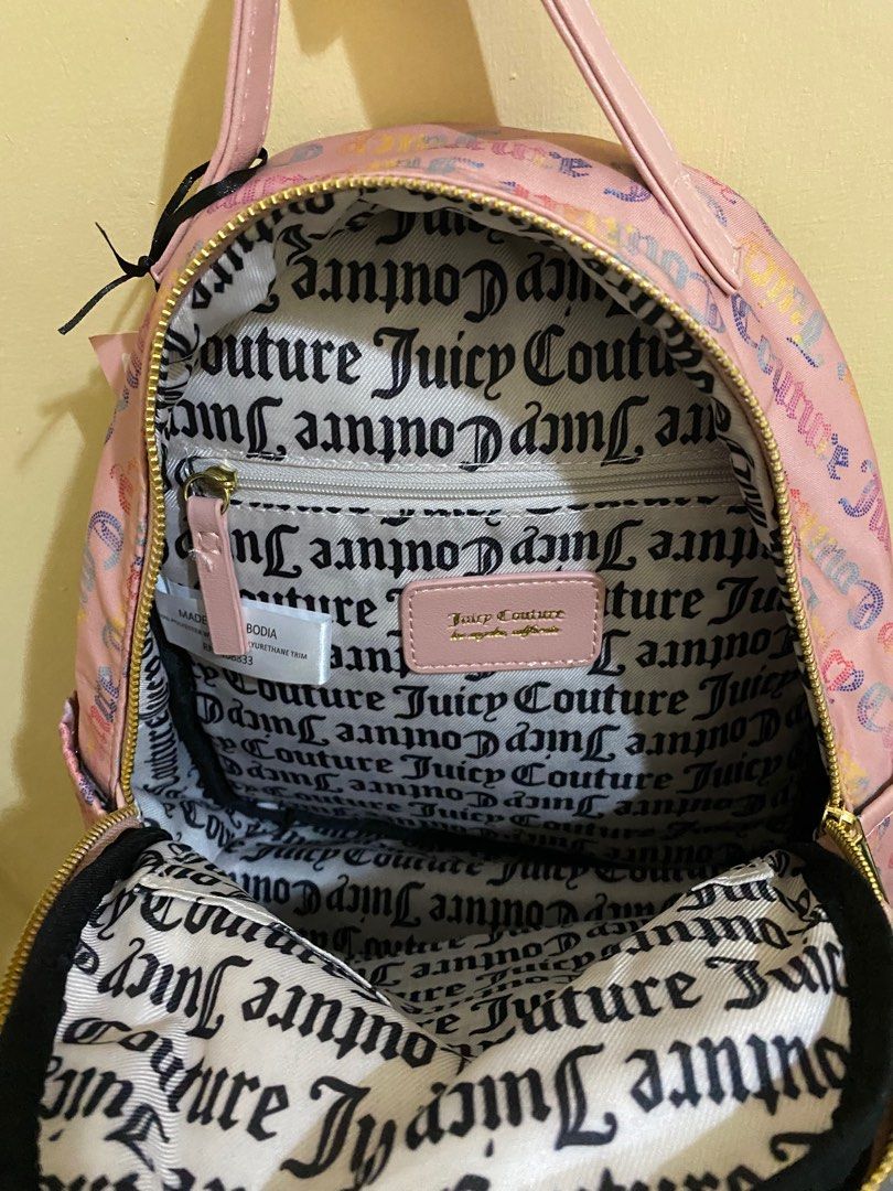Juicy Couture Rosie Mini Pink Backpack (Category: Backpacks) located in Rizal. Submitted by reddd__ (Listing ID 1262254218, Image 3). Description: •100% Original •Removed plastics sa zippers but never really used it •Still with tag .
