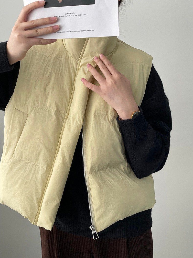 Gold discount down vest