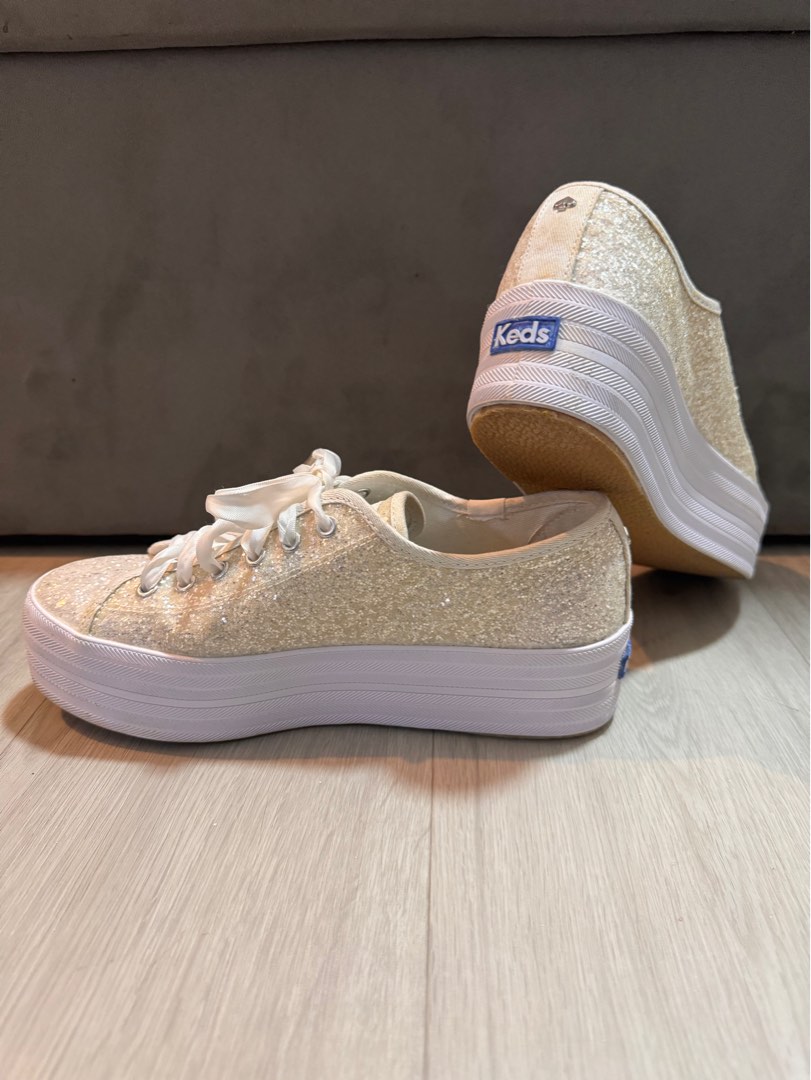 Keds kate spade glitter best sale platform