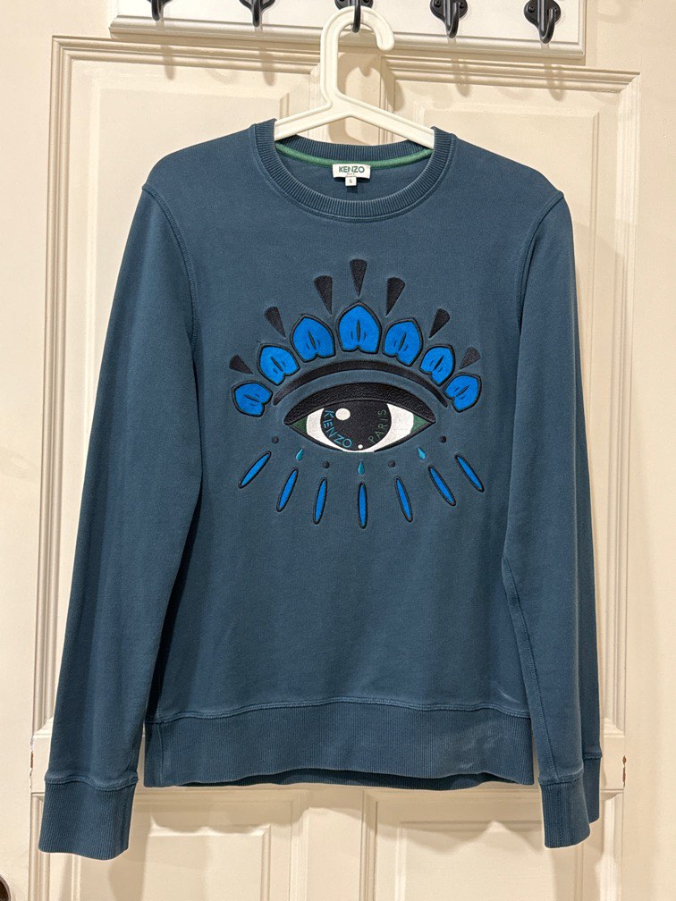 Kenzo Embroided Eye Long Sleeve Sweatshirt Men s Fashion Tops