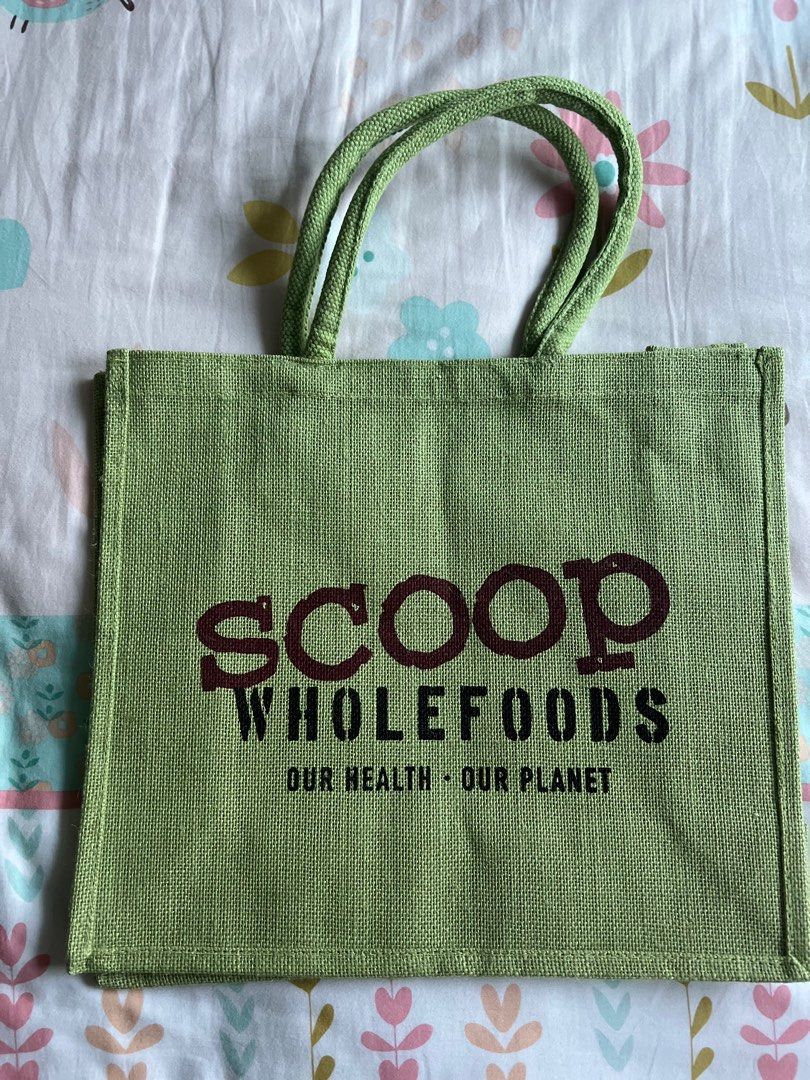 Large Scoop Hessian bag, Women's Fashion, Bags & Wallets, Tote Bags on