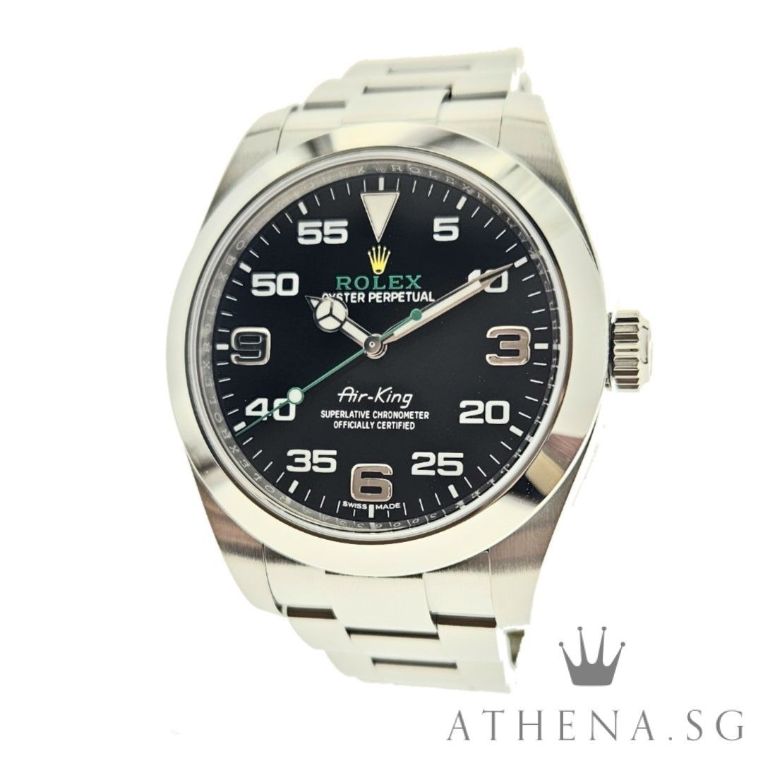 LIKE NEW ROLEX OYSTER PERPETUAL AIR KING AN SERIES BLACK DIAL