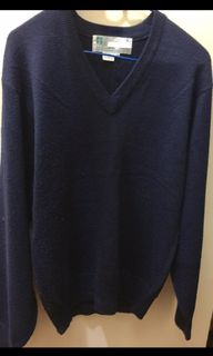 Long sleeves V-neck Pullover 深藍色長袖V領冷衫64246179286274110