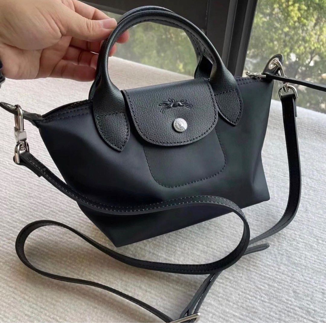 Longchamp Le Pliage Cuir Mini XS, Luxury, Bags & Wallets on Carousell