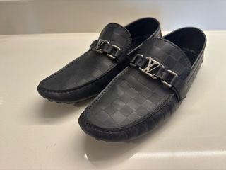 Louis Vuitton LV Men Hockenheim Moccasin Shoes Black - LULUX