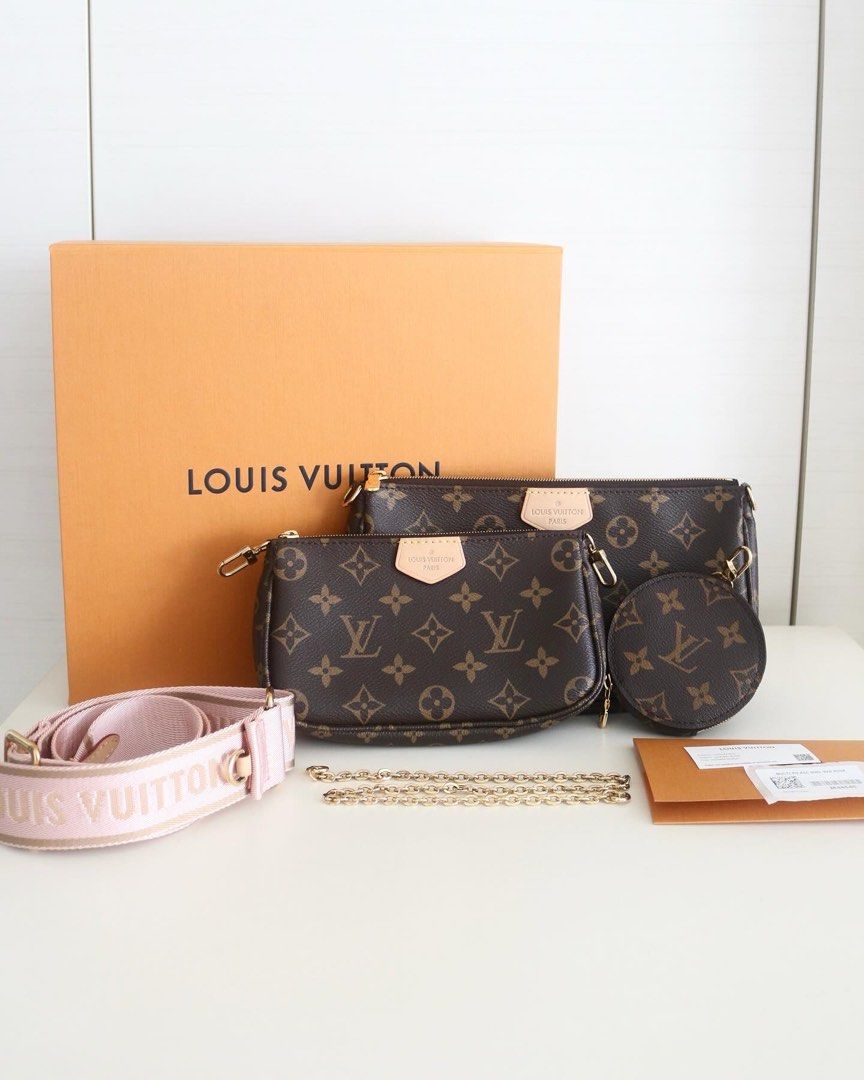 LV multi pochette azur, Luxury, Bags & Wallets on Carousell