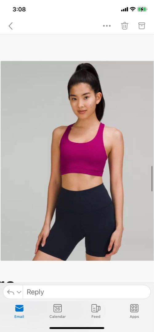 BNWT Lululemon Invigorate Bra, Women's Fashion, Activewear on Carousell