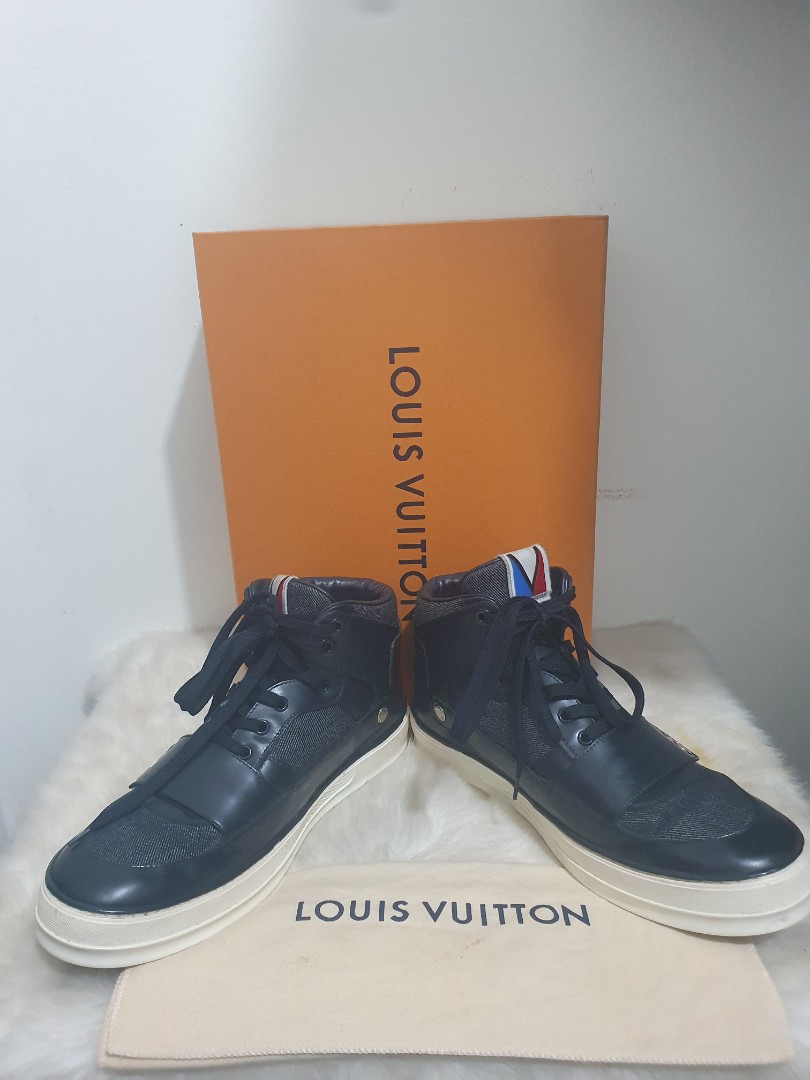 Louis Vuitton Fall/Winter 2012 BLUE GASTON DENIM Cup High Top Sneaker Size  8US