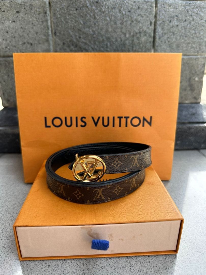 Louis Vuitton® LV Circle 20MM Reversible Belt Black. Size 75 Cm
