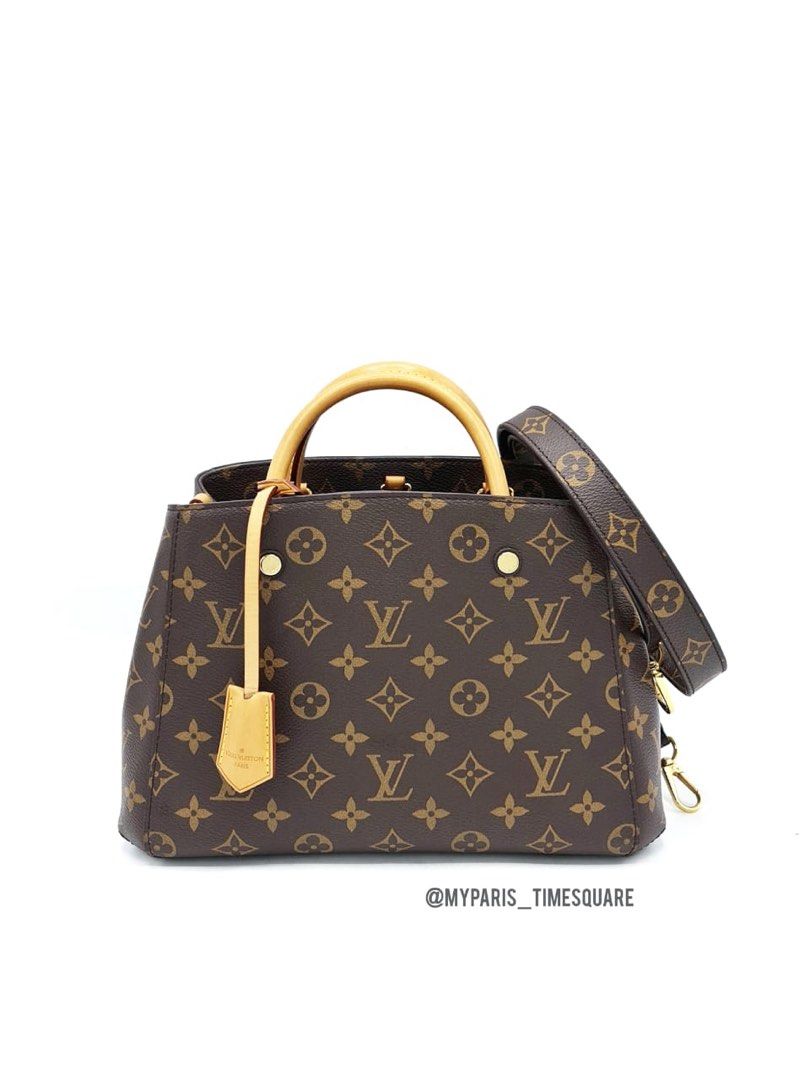 LV Montaigne MM Monogram Empreinte Leather Bag, Luxury, Bags & Wallets on  Carousell