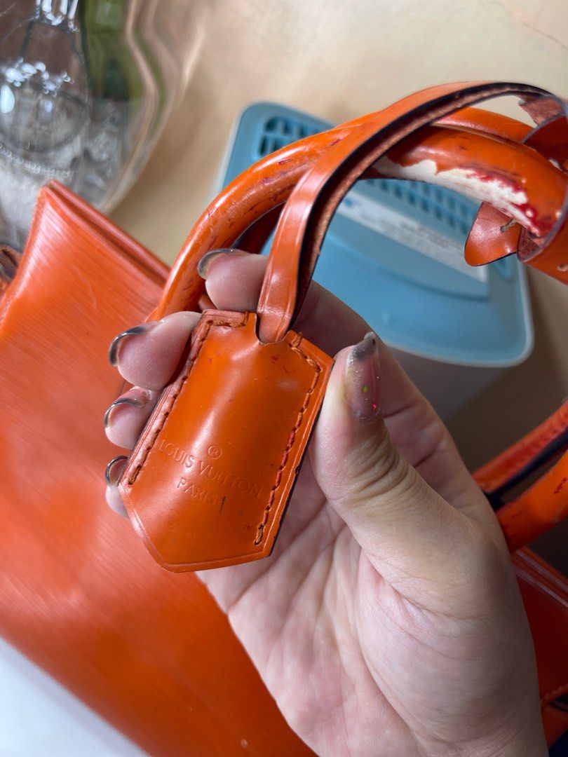 Marly bag in orange epi leather
