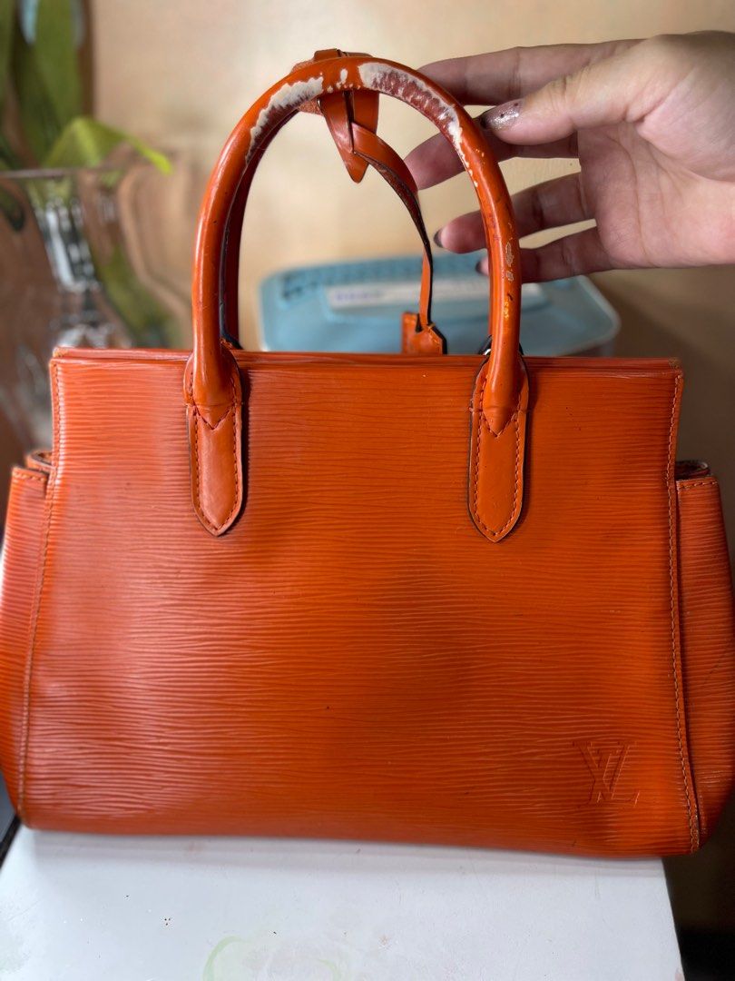 Marly bag in orange epi leather