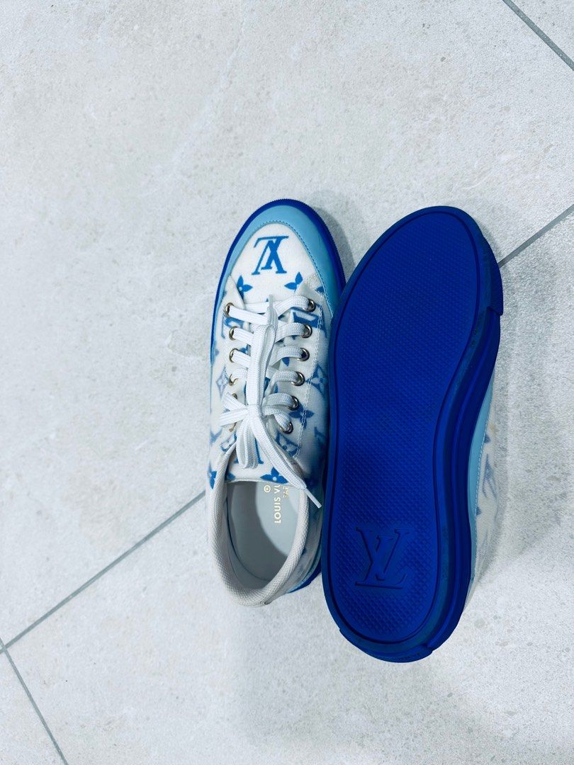 Louis Vuitton Escale Stellar White And Blue Sneakers New