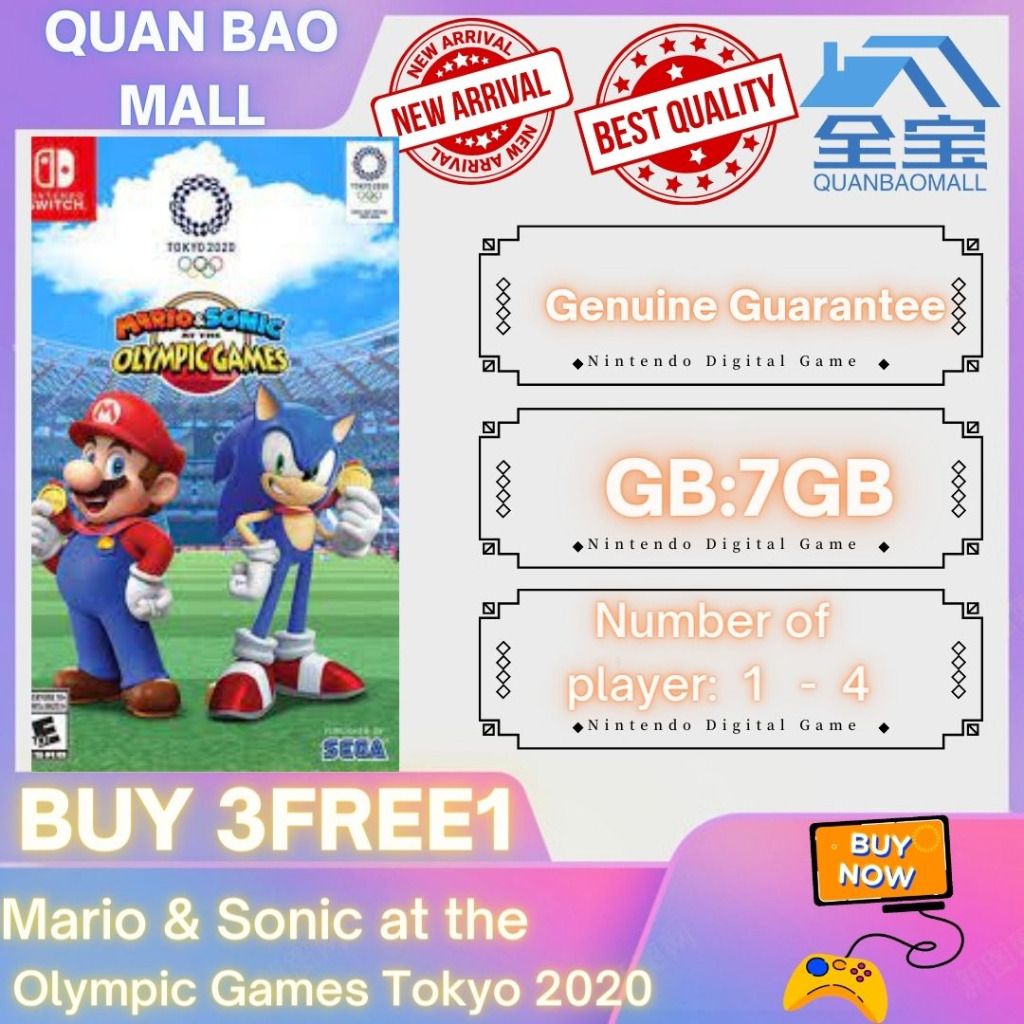 Mario Sonic at the Olympic Games Tokyo 2020 Nintendo switch DigitalDownload