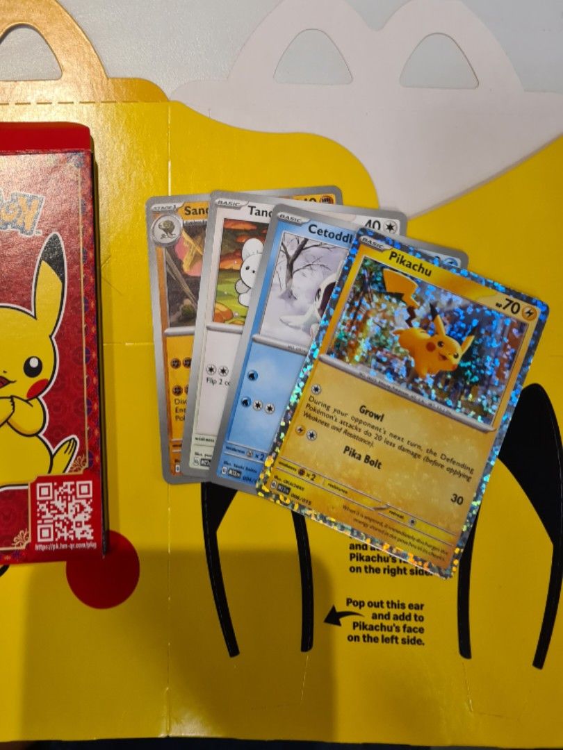 Mcdonald Pokemon Pikachu Holo Card, Hobbies & Toys, Toys & Games on