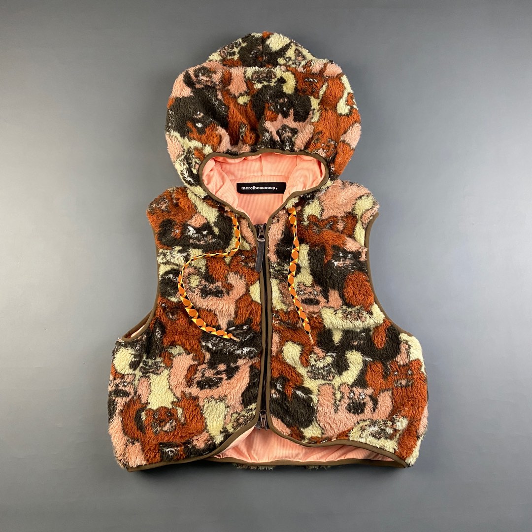Mercibeaucoup By Issey Miyake Japan Monster Sherpa Vest Women #39 s