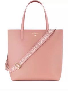 Cooper Logo Embossed Faux Pebbled Leather Tote Bag