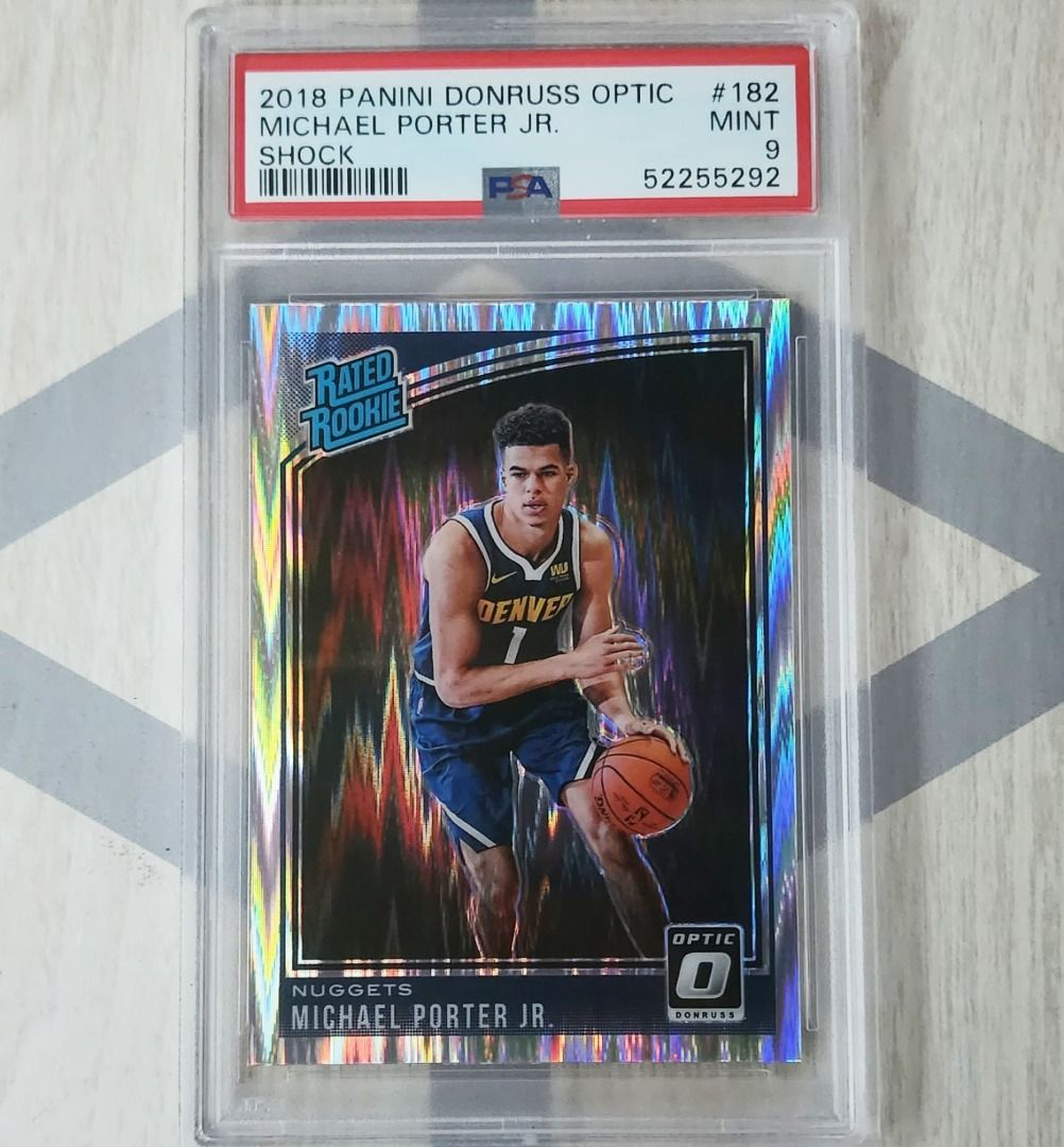 Michael Porter Jr. Rated Rookie Shock PSA 9 NBA Card