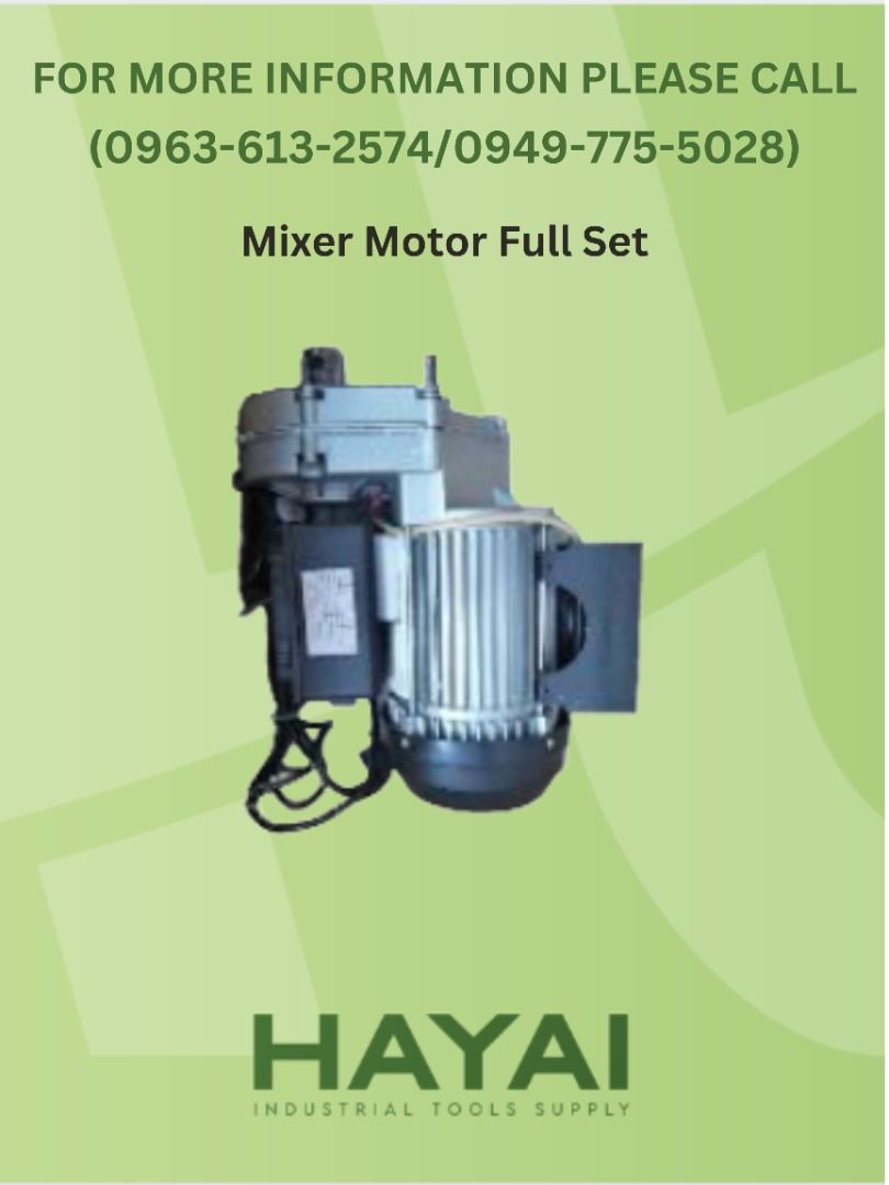 Mixer Motor Full Set, Commercial & Industrial, Construction Tools