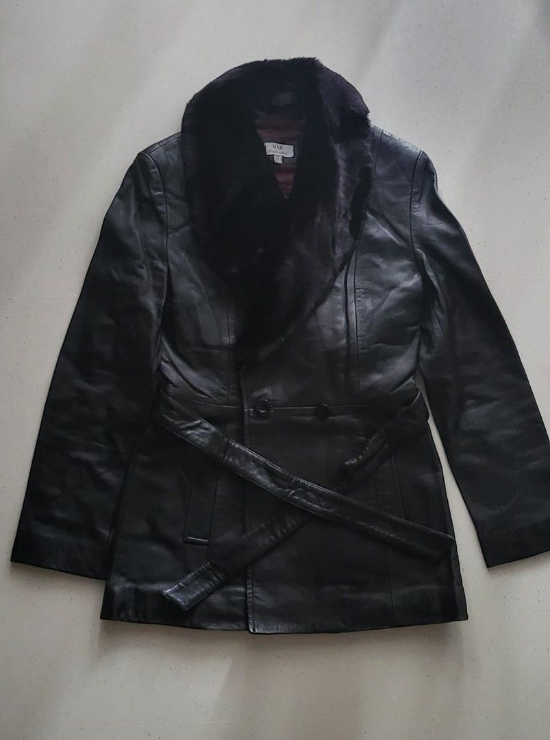 MNG Ladies Leather Jacket, Women's Fashion, Coats, Jackets and