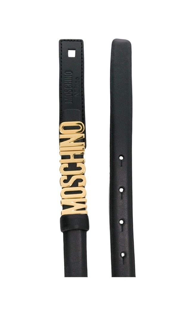 All black shop moschino belt