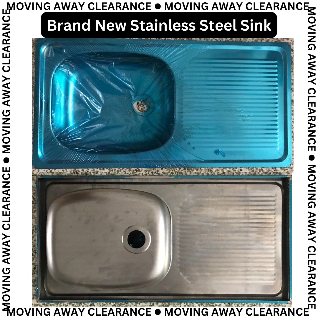Moving Away Clearance [BRAND NEW] Stainless Steel Sink, Furniture & Home Living, Bathroom