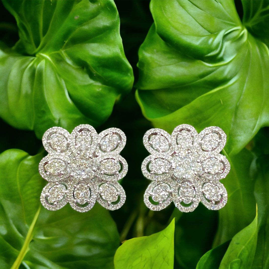 Natural diamond earrings Women s Fashion Jewelry Organisers
