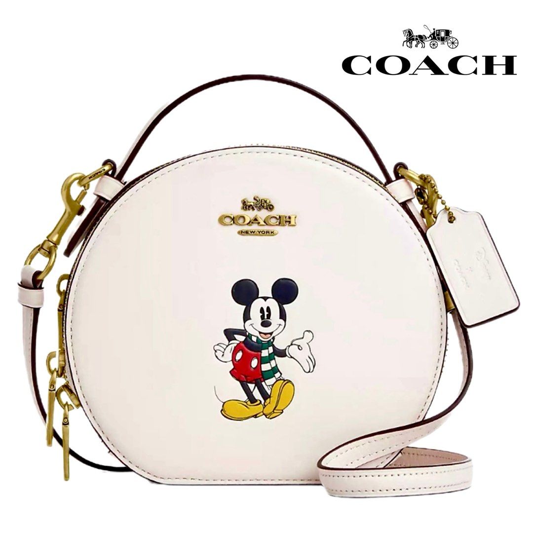 Buy Coach Charter Backpack in Signature with Mickey Mouse & Friends  Embroidery, Brown Color Men