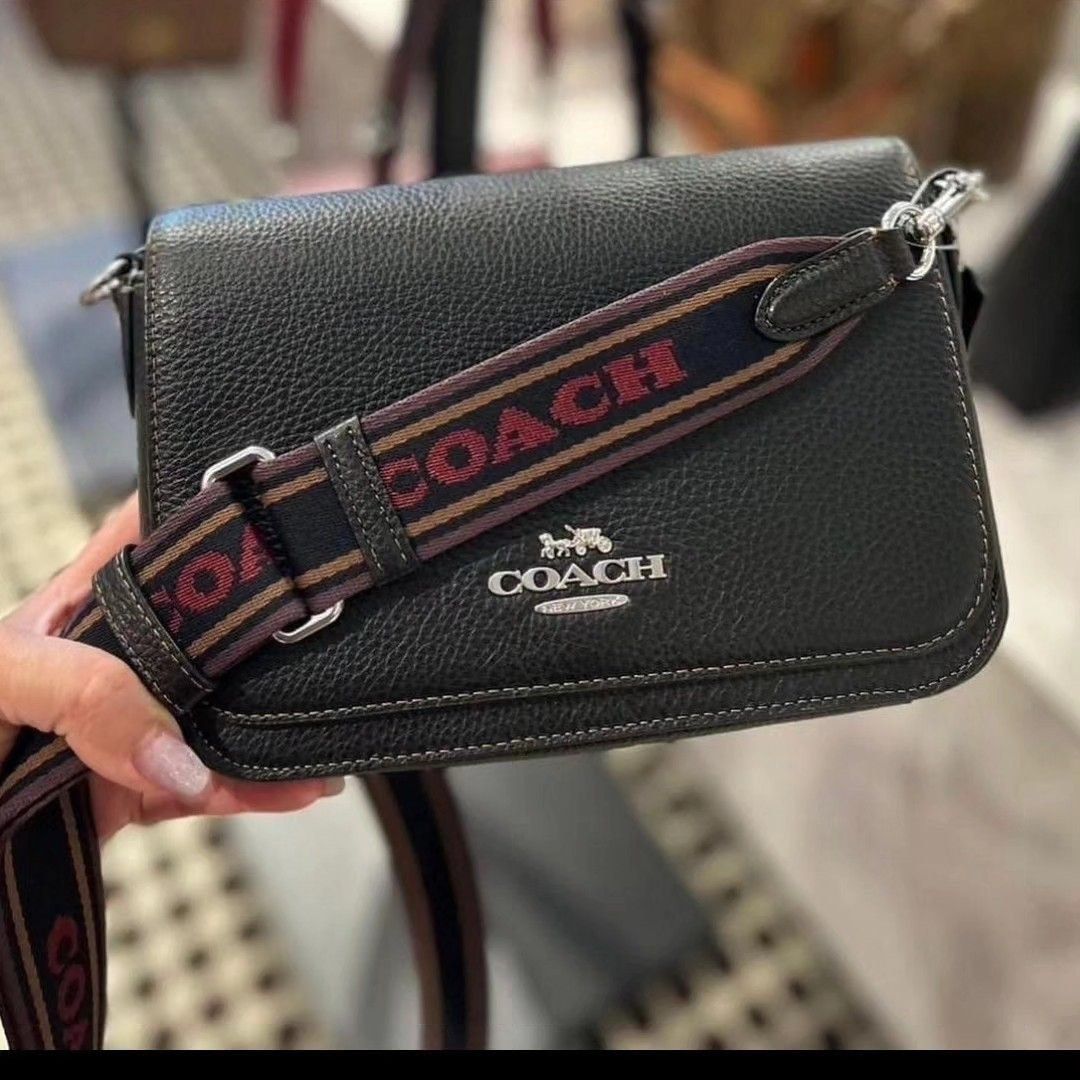 Coach Messenger Small Jes with Signature Strap Lavender Coated Canvas Crossbody  Bag F77979, Women's Fashion, Bags & Wallets, Cross-body Bags on Carousell