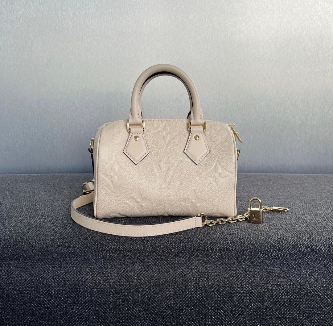 Louis Vuitton Cream empreinte leather tote, Luxury, Bags & Wallets on  Carousell