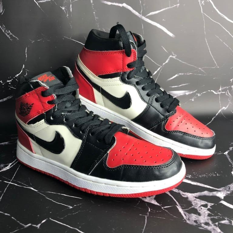 Nike Air Jordan 1 Retro High OG Black Toe 2016 size 42