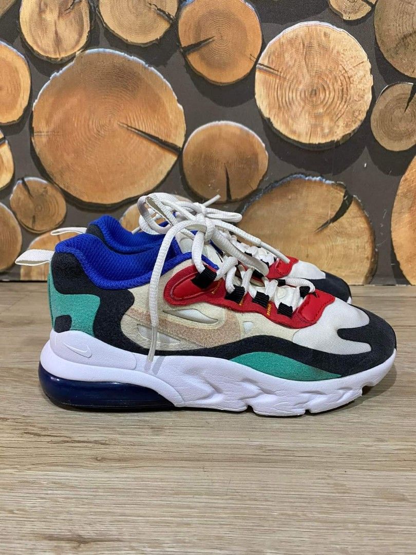 Nike Air Max 207 React in white kids sneakers